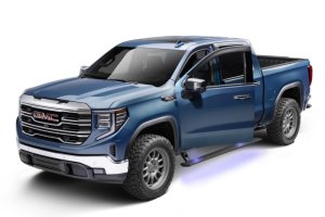 Chevrolet Silverado 1500 Running Boards - AMP Research - PowerStep Plug-N-Play - Black - `22-`26